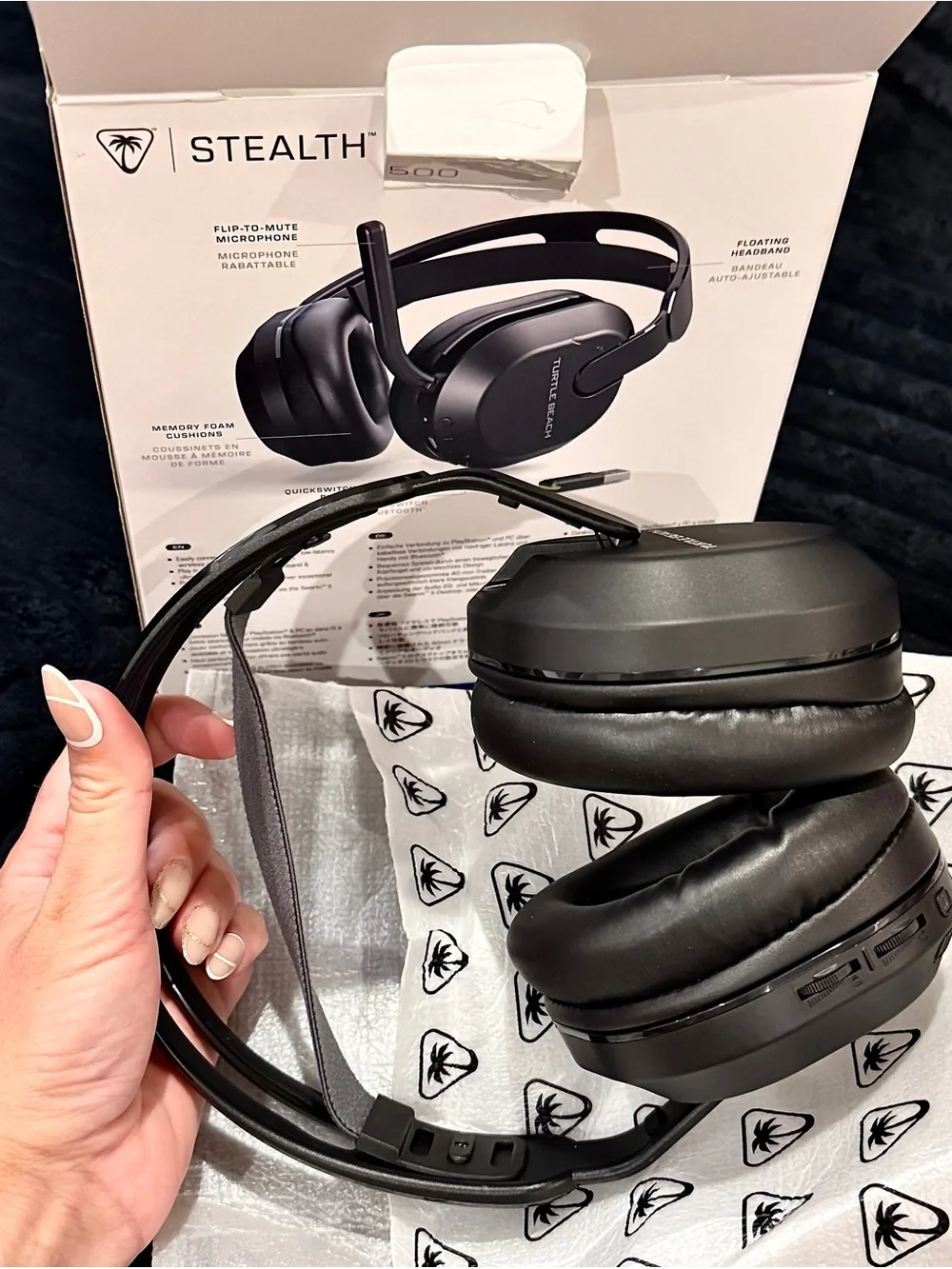 Turtle Beach Stealth 500 Black Wireless Gaming Headset-PlayStation (NWT)